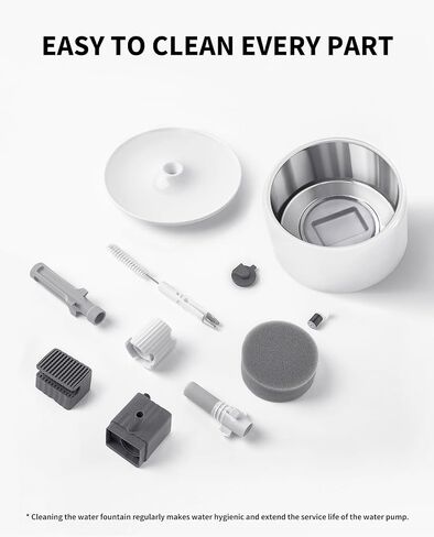 PETKIT Pet Water Fountain Cleaning Kit, Cat Water Fountain Brush Pet Water Fountain Cleaning Kit, Include Brush Tweezers and Sponge in Saudi Arabia