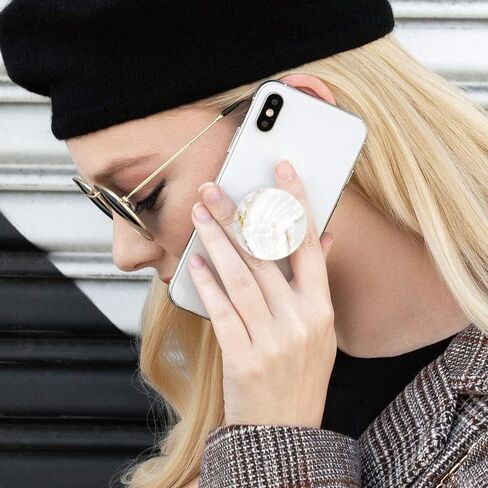 حامل هاتف qoqstten مكون من 3 قطع متوافق مع مقبس pop Grip لحامل iPhone، دوران 360 درجة - قلب وردي وذهبي وردي ورخام ذهبي هندسي in Kuwait