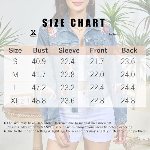 Xaspee Women's Football Denim Jacket Cropped Distressed Varsity Game Day Sequin Basketball Jean Jacket Tops in Saudi Arabia