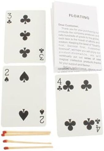MilesMagic Magician's Invisible Air Floating Match Stick Gimmick Prop Toothpick on Card Magic Trick in Saudi Arabia