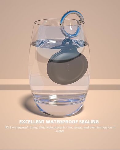 4 Pack Airtag Holder, Apple Air tag case Waterproof with Keychain Key Ring Clip, Air Tag Keychain Suitable for Apple Tags，Shockproof Air Tag GPS Tracker Cover for Dog Cat Collar, Luggage, Key in Kuwait