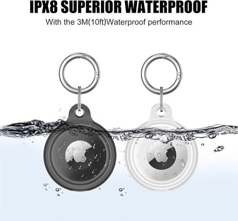 Generic Compatible with Waterproof Airtag Holder, 4 Pack Air tag Keychain, Protective Tracker Case with Loop Key Ring,Airtag Cover for Wallet,Luggage,Cat,Dog,Pets in Saudi Arabia