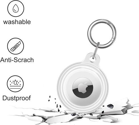 Generic Compatible with Waterproof Airtag Holder, 4 Pack Air tag Keychain, Protective Tracker Case with Loop Key Ring,Airtag Cover for Wallet,Luggage,Cat,Dog,Pets in Saudi Arabia
