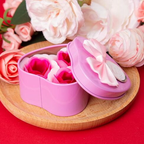 Gift for Women Birthday Gifts for Wife Girlfriend Lover,Unique Ideas Rose Love Gift Basket Box Thinking of You I Love You Romantic Gifts Set for Friends Female Sister Wedding & Engagement Gift (Pink) in Saudi Arabia