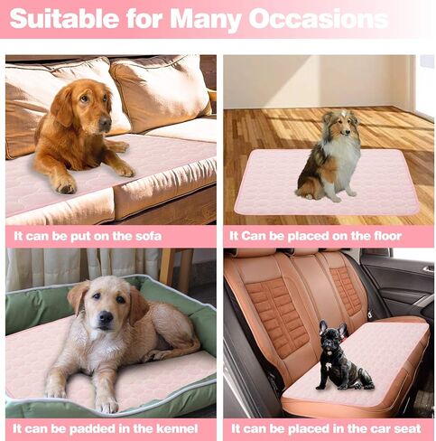Dog Cooling Mats Pet Cooling Mats Dog Sleeping Mats Dog Cooling Pads Dog Bed Mats Cat Bed Mats Cats Cooling Pad Cool Self Cooling Mat Pet Summer Cooling Mat Sleeping Pad(28x22''/70x55cm, Pink) in Saudi Arabia