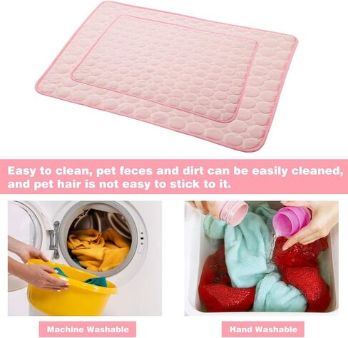 Dog Cooling Mats Pet Cooling Mats Dog Sleeping Mats Dog Cooling Pads Dog Bed Mats Cat Bed Mats Cats Cooling Pad Cool Self Cooling Mat Pet Summer Cooling Mat Sleeping Pad(28x22''/70x55cm, Pink) in Saudi Arabia