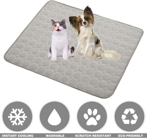 Dog Cooling Mats Pet Cooling Mats Dog Sleeping Mats Dog Cooling Pads Dog Bed Mats Cat Bed Mats Cats Cooling Pad Cool Self Cooling Mat Pet Summer Cooling Mat Sleeping Pad(28x22''/70x55cm, Pink) in Saudi Arabia