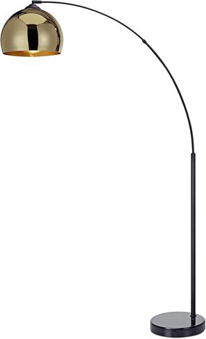 Teamson Home Arquer 66.93" Arc Floor Lamp for Living Rooms, Home Offices, Dining Rooms, Bedrooms with Faux Black Marble Base and Rose Gold Bell Shade in Kuwait