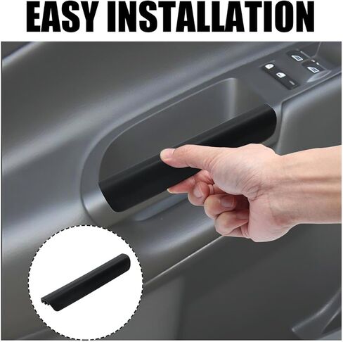 Jerbor Carbon Fiber Pattern Layer Interior Armrest Front Pull LH Door Handle Grab Trim Fit for 2013-2019 Ford Escape in Kuwait