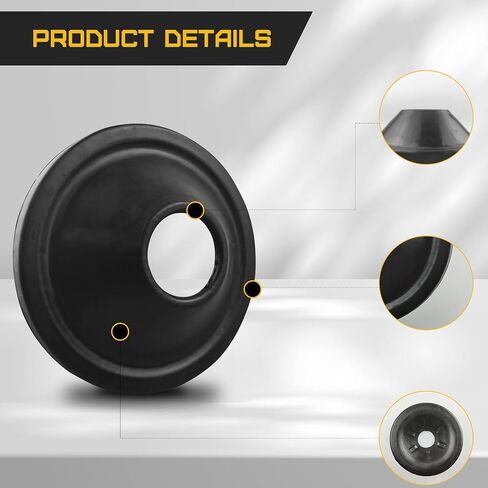 Yukauto Rear Coil Spring Insulators, Rear Upper Coil Spring Isolators Fit for 2007-2018 Jeep Wrangler JK JKU (1 pair) in Saudi Arabia