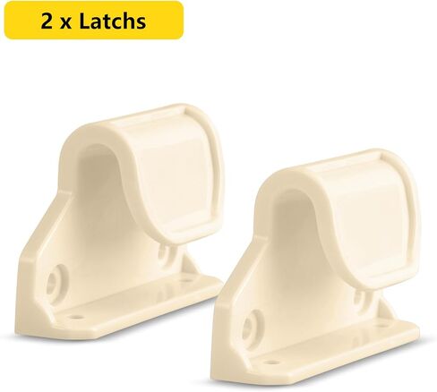 قطع غيار بوابة الأطفال القابلة للسحب من Likzest، ملحقات بوابة الأطفال القابلة للسحب مقاس 55 بوصة عرض × 33 بوصة ارتفاع (بما في ذلك 2 × مزلاج + 2 × دعامات + مجموعة واحدة من البراغي) للبوابة القابلة للسحب (بيج) in Kuwait