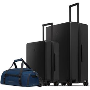 LEVEL8 Luminous Luggage Sets 2 Piece with Water Resistant Travel Duffle Bag, (20/28) in Saudi Arabia