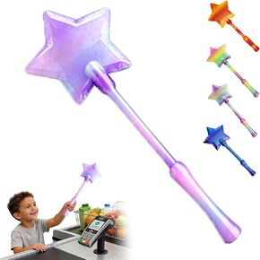 Credit Card Wand, Tap to Pay Wand, Magic Wand Credit Card Holder, Fairy Pay Wand - 3D Printed Contactless Payment Card Holder, Star Magic Fairy Wand for Easy NFC Checkout Debit & Credit Card Accessory (Blue-Purple) in Saudi Arabia