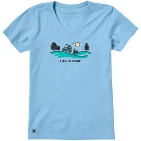 Life is Good Women's Jackie Golf Cart Vista Short Sleeve Crusher-LITE Vee in Kuwait