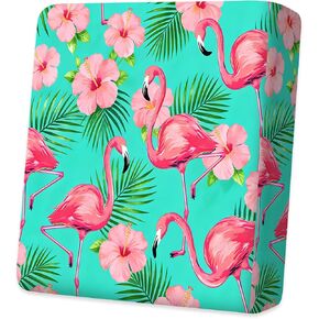 ANNA QUEEN Small Tropical Flamingo Couch Cushion Covers Sofa Slipcovers, Floral Sofa Covers Washable for Cushion Couch, Stretch Pattern Outdoor Cushion Covers for Patio Furniture with Elastic Bottom in Saudi Arabia