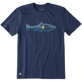Life is Good Men's Fishscape Short Sleeve Crusher-LITE Tee in Kuwait