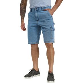 WORK IDEA Men's Cargo Denim Work Shorts, Relaxed Fit, Heavy Duty Cotton, Multiple Pockets and Durable Fabric in Saudi Arabia