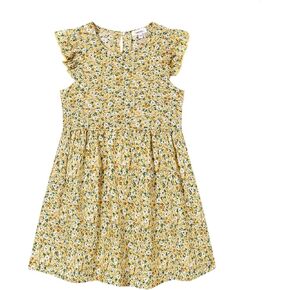 Girls Spring Summer Floral Dress Teen Ruffle Smocked Dresses Kids Cute Boho Easter Clothes Size 7-14 in Saudi Arabia