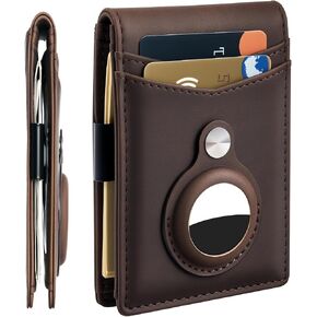Suncat Slim Minimalist Airtag Wallet for Men, RFID Blocking Money Clip ID Window Bifold Wallets with Card Holder, Gifts for Men in Saudi Arabia
