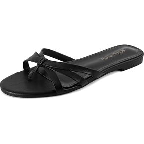 SOVANYOU Flip Flops Slides for Women Dressy Thong Flat Sandals Comfortable Slip On Summer Beach Sandals for Vacation Casual in Saudi Arabia