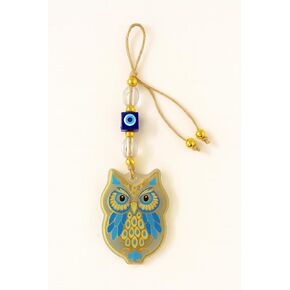 Handmade Glass Evil Eye Wall Hanging — Spiritual Protection & Boho Home Décor — Housewarming Gift— Small & Large Sizes (Cross, Large) in Saudi Arabia