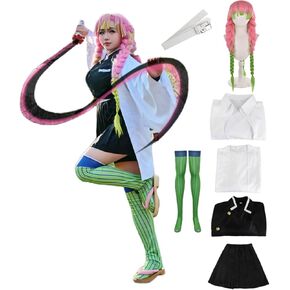 Buyoem Mitsuri Cosplay Costume Women’s Adult Kimono Uniform Full Set Outfit With Wig in Saudi Arabia