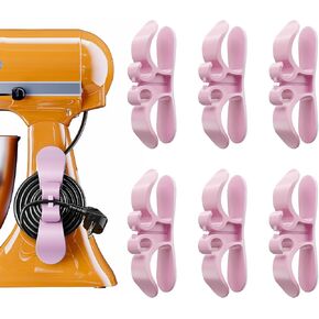 Cord Organizer for Appliances,Appliance Cord Organizer, 6-Pack Adhesive Cable Holders for Neat and Tidy Cord Management – Ideal for Blenders, Coffee Makers, Air Fryers,Cord Organizer(Clear) in Kuwait