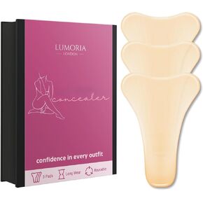 LUMORIA Seamless Concealer Cover for Women (3 Pack), Seamless Smooth Cover, Premium Skin-Safe Silicone Hiders, Invisible Smooth Coverage with Magnetic Storage Case for Leggings & Fitted Outfits in Saudi Arabia