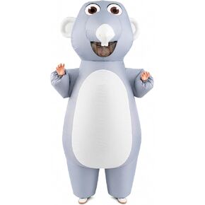 Inflatable Costume Adult Mouse Blow Up Costume for Adults Funny Halloween Costumes Party Suit Fancy Dress Cosplay Outfit in Saudi Arabia