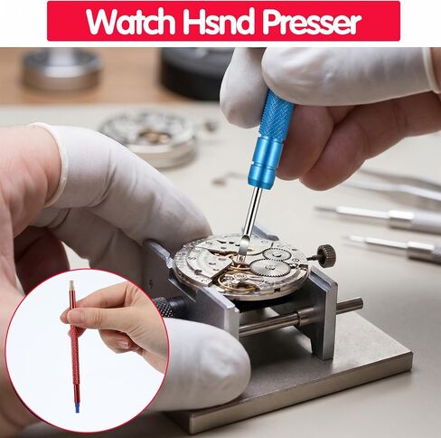 7 Pcs Watch Hands Repair Tool Kit, Watch Hand Removal Tool, Watchmakers Wristwatch Hand Setting Tools, Professional Removal with Hands Pressers Pusher, Removers Lever Minute Second Removals, Puller in Kuwait