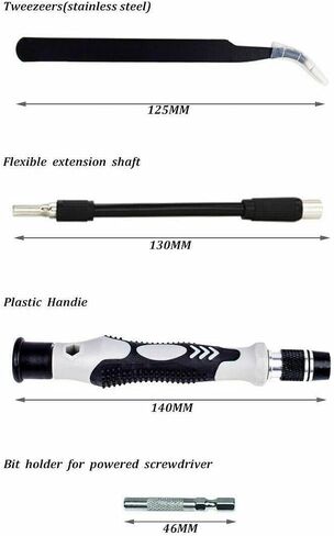 Magnetic Screwdriver Bit Set For iPhone Macbook Tool Kit Set Repair Watch 117PCS in Saudi Arabia