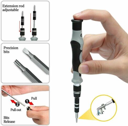 Magnetic Screwdriver Bit Set For iPhone Macbook Tool Kit Set Repair Watch 117PCS in Saudi Arabia