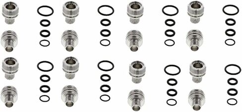 Ewatchparts 12 Case Crown Tubes Compatible With Rolex Submariner Watch 16800 16808 16813 16610 16613 in Kuwait