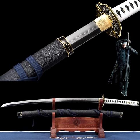 Handmade Full Tang Devil Series Vergil Yamato Katana Game Anime Sword Cosplay Replica Real Metal in Saudi Arabia