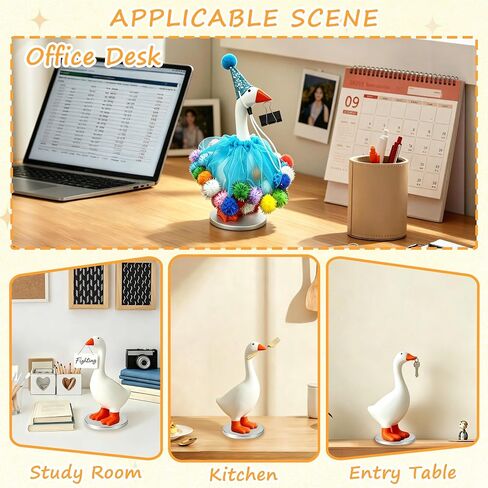 7 Inch Desk Goose with Outfits - Desktop Goose Birthday Magnetic Key Holder with Outfit, Funny Office Decor, Fun Desk Accessories Desk Decorations for Office & Home, Birthday Gifts for Women in Saudi Arabia