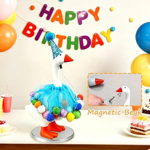 7 Inch Desk Goose with Outfits - Desktop Goose Birthday Magnetic Key Holder with Outfit, Funny Office Decor, Fun Desk Accessories Desk Decorations for Office & Home, Birthday Gifts for Women in Saudi Arabia