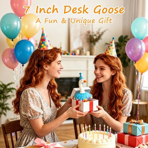 7 Inch Desk Goose with Outfits - Desktop Goose Birthday Magnetic Key Holder with Outfit, Funny Office Decor, Fun Desk Accessories Desk Decorations for Office & Home, Birthday Gifts for Women in Saudi Arabia