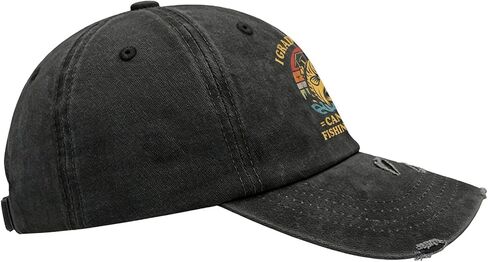 I Graduated Can I Go Fishing Now Hats for Son Cool Washed Distressed Baseball in Kuwait