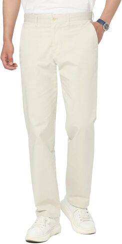 AMY ZHU Men’s Classic-Fit Casual Stretch Straight Pant in Saudi Arabia