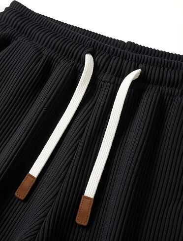 Men's Casual Cargo Corduroy Pants Solid Elastic Waist Drawstring Baggy Loose Fit Sweatpants in Kuwait