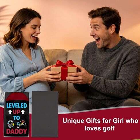 2026 Leveled up to Dad Socks for Gamer Husband Boyfriend Promoted to Dad, First Time Daddy Gifts for New Dad from Wife Pregnancy Announcement,Cool Father's Day for Expecting Daddy Birthday Christmas in Saudi Arabia