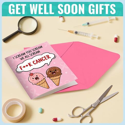 HAPPYPOP Get Well Soon Gifts - Breast Cancer Sock for Women, Gifts for Him Her after Surgery in Kuwait
