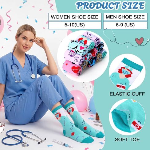 Tioncy 60 Pcs Nurses Week Gifts Bulk 2026 for Women Include 12 oz Stainless Steel Tumbler Cosmetic Bags Badge Reel Novelty Socks Nursing Appreciation Gift for Nurses Graduates(Fashion) in Kuwait