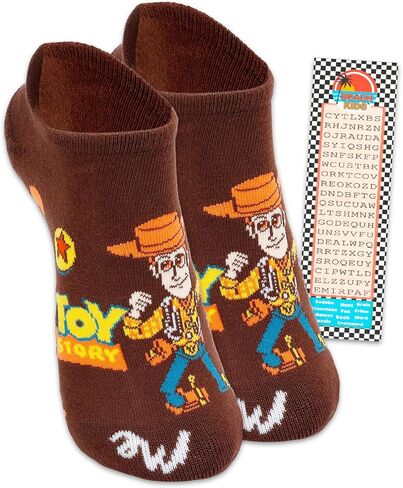 جوارب Toy Story للنساء - حزمة مع زوج واحد من جوارب الكاحل Disney MeUndies للبالغين مقاس 7.5-10.5 بالإضافة إلى إشارة مرجعية | مجموعة ملابس توي ستوري للمراهقين والنساء in Kuwait