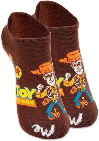 جوارب Toy Story للنساء - حزمة مع زوج واحد من جوارب الكاحل Disney MeUndies للبالغين مقاس 7.5-10.5 بالإضافة إلى إشارة مرجعية | مجموعة ملابس توي ستوري للمراهقين والنساء in Kuwait