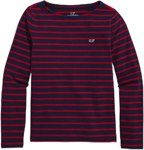 Vineyard Vines Girls' Girls' Jersey Boatneck Long-Sleeve Tee in Kuwait