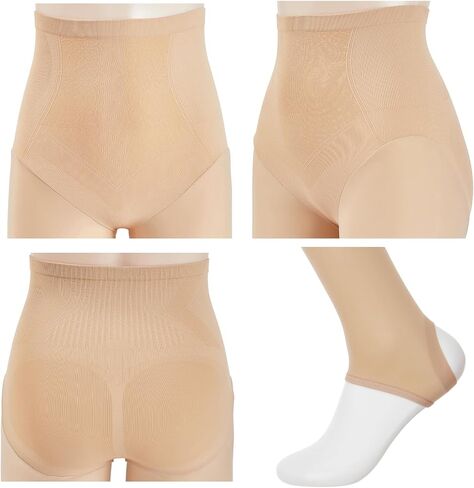 Golf Stockings Golf Leggings Thermal Tights for Women Footless Tights Warm Pantyhose Stirrup Leggings Skin Color 100D in Saudi Arabia