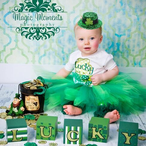 Leprechaun Top Hat Hair Bow Clips St Patricks Day Green Clover Alligator Shamrock Hair Bow Clips Irish Day Hair Accessories for Women Girls Gift in Kuwait
