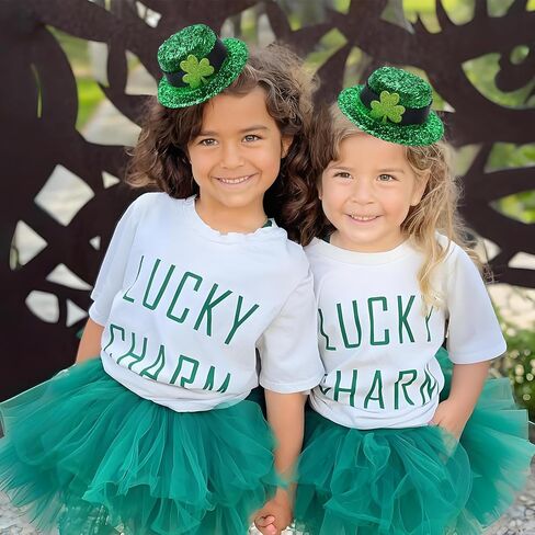 Leprechaun Top Hat Hair Bow Clips St Patricks Day Green Clover Alligator Shamrock Hair Bow Clips Irish Day Hair Accessories for Women Girls Gift in Kuwait