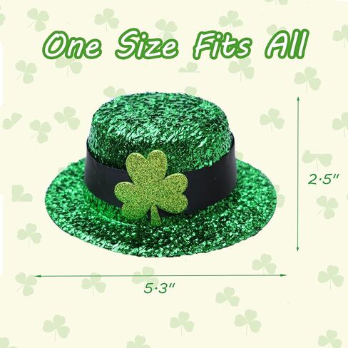 Leprechaun Top Hat Hair Bow Clips St Patricks Day Green Clover Alligator Shamrock Hair Bow Clips Irish Day Hair Accessories for Women Girls Gift in Kuwait